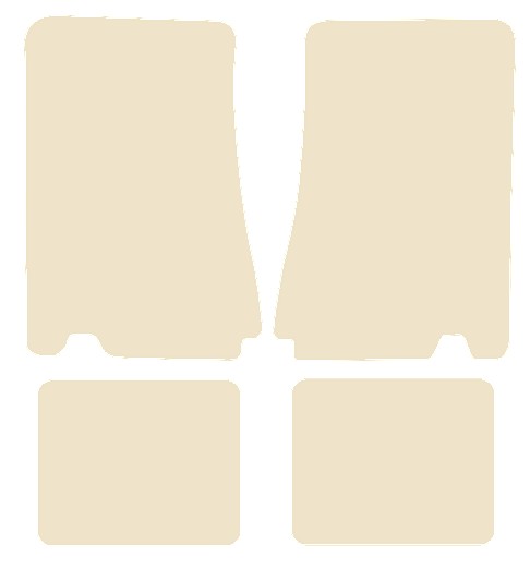 Ford Capri Mk3 280 1978-1986 Beige Luxury Velour Tailored Car Mats NV HITECH