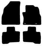 Fiat Qubo 2007-2019 Black Luxury Velour Tailored Carpet Car Van Mats HITECH