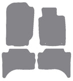Fiat Fullback (Without Rear Heater) 2016 onwards Grey Premium Carpet Tailored Car Mats NV HITECH