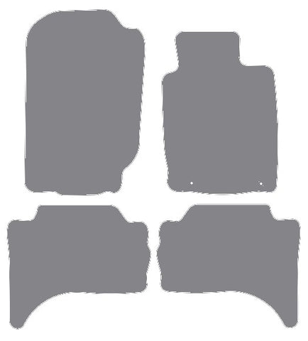 Fiat Fullback (Without Rear Heater) 2016 onwards Grey Premium Carpet Tailored Car Mats NV HITECH