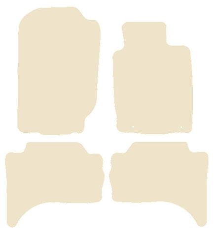 Fiat  Fullback (Without Rear Heater) 2016 onwards Beige Luxury Velour Tailored Car Mats NV HITECH
