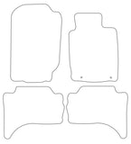 Fiat Fullback (without rear heater) 2016 onwards Tailored VS Rubber Car Mats