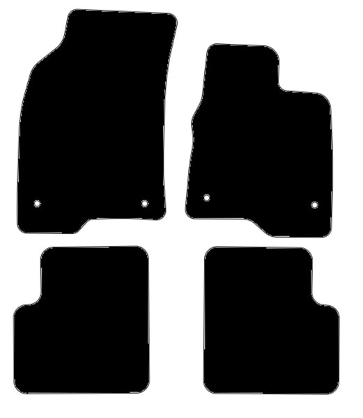 Fiat Panda 2015 onwards Black Premium Carpet Tailored Car Mats NV HITECH