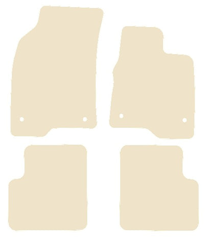 Fiat Panda 2015 onwards Beige Luxury Velour Tailored Car Mats NV HITECH
