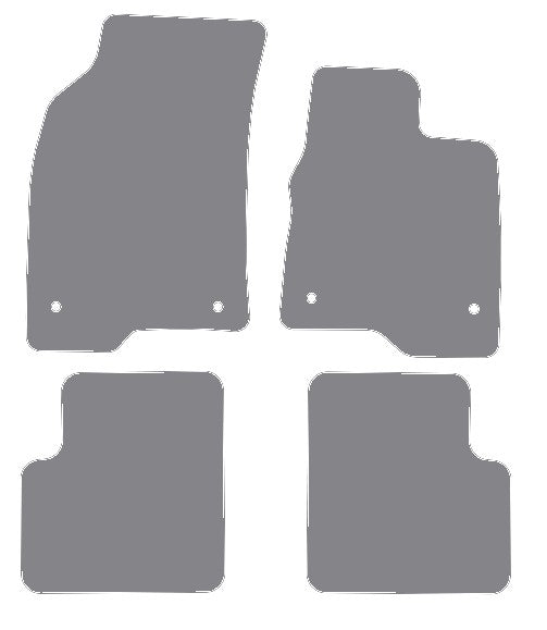 Fiat Panda 2015 onwards Grey Premium Carpet Tailored Car Mats NV HITECH