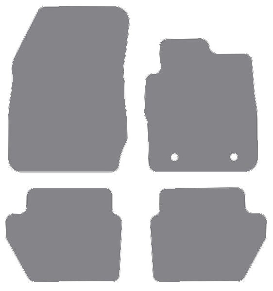 Ford Ecosport 2014-2017 Grey Premium Carpet Tailored Car Mats NV HITECH