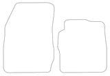 Ford Transit Courier Tailored VS Rubber Car Mats 2014 onwards