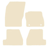 Ford Focus Mk3 (Driver Fixing Only) 2011-2015 Beige Luxury Velour Tailored Car Mats NV HITECH
