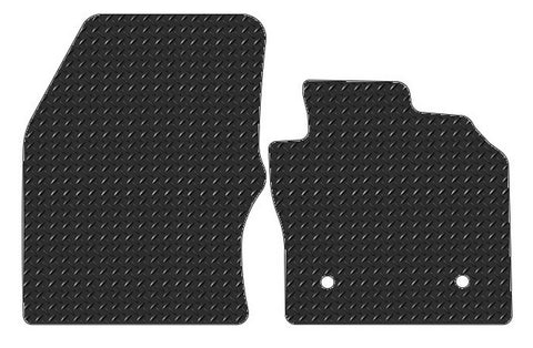 Ford Transit Connect (Driver Fix Only) 2014-2016 Chequered Rubber Tailored Van Mats HITECH