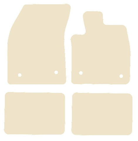 Ford Focus Mk4 Automatic 2018 onwards Beige Luxury Velour Tailored Car Mats NV HITECH