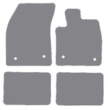 Ford Focus Mk4 Automatic 2018 onwards Grey Premium Carpet Tailored Car Mats NV HITECH