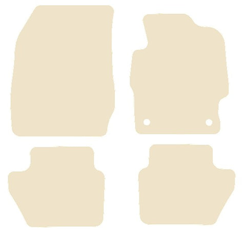 Ford Ka 3rd Generation 2016 onwards Beige Luxury Velour Tailored Car Mats NV HITECH