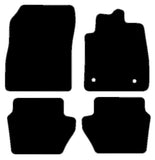 Ford Puma 2019 onwards Black Luxury Velour Tailored Car Mats NV HITECH