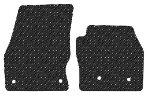 Ford Transit Connect 2018 onwards Chequered Rubber Tailored Van Mats HITECH
