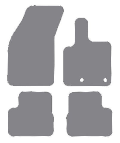 Fiat New 500E (Ev) 2020 onwards Grey Tailored Carpet Car Mats NV HITECH