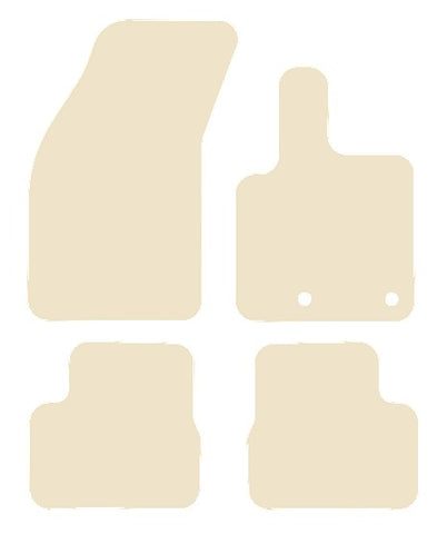 Fiat New 500E (Ev) 2020 onwards Beige Luxury Velour Tailored Carpet Car Mats NV HITECH