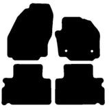 Ford S-Max (Round Fixings) 5 Seater 2011-2015 Black Premium Carpet Tailored Car Mats NV HITECH