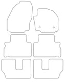 Ford S-Max Round Fixings 7 Seater 2011-2015 Tailored VS TPE Rubber Car Mats