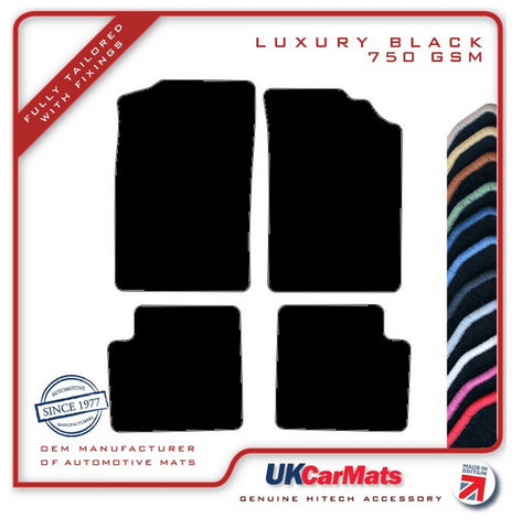 Citroen ZX 1991-1998 Black Luxury Velour Tailored Car Mats HITECH