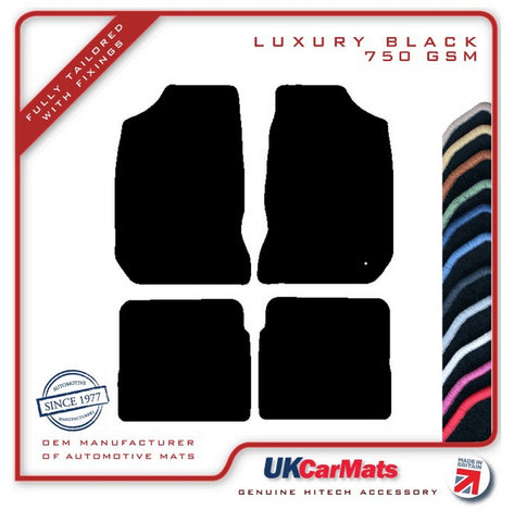 Chrysler PT Cruiser 2000-2008 Black Luxury Velour Tailored Car Mats HITECH