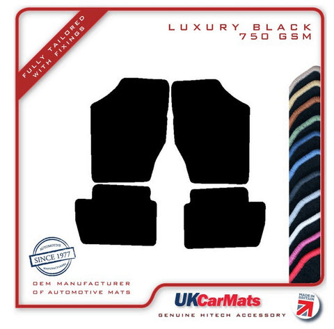 Citroen C4 Hatchback / Coupe 2004-2010 Black Luxury Velour Tailored Car Mats HITECH
