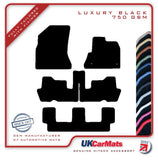 Citroen C4 Grand Picasso 2007-2013 Black Luxury Velour Tailored Car Mats HITECH