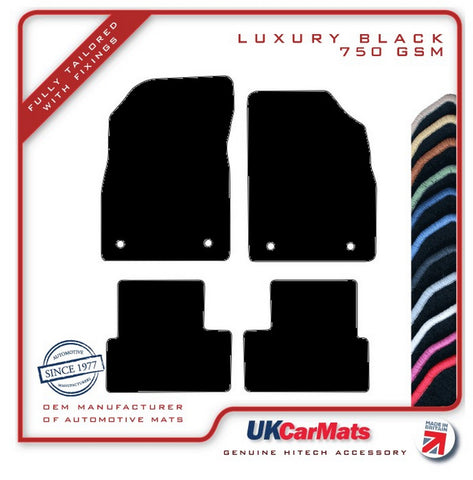 Chevrolet Cruze 2009-2016 Black Luxury Velour Tailored Car Mats HITECH