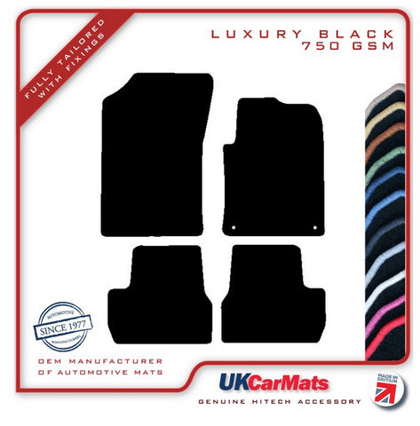 Citroen DS3 2009-2016 Black Luxury Velour Tailored Car Mats HITECH