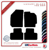 Chevrolet Matiz 2005-2009 Black Luxury Velour Tailored Car Mats HITECH