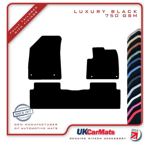 Citroen C5 2007-2017 Black Luxury Velour Tailored Car Mats HITECH