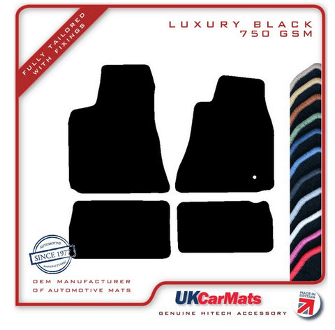 Chrysler 300C 2005-2010 Black Luxury Velour Tailored Car Mats HITECH