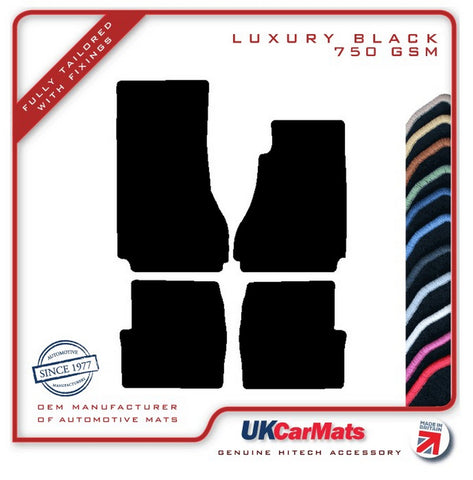 Cadillac CTS 2008-2014 Black Luxury Velour Tailored Car Mats HITECH