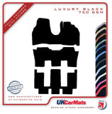 Citroen C8 2003-2010 Black Luxury Velour Tailored Car Mats HITECH