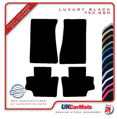 Nissan Datsun 260Z 1974-1978 Black Luxury Velour Tailored Car Mats HITECH