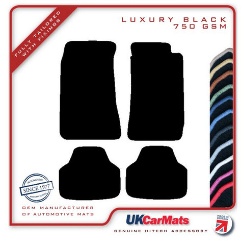 Nissan Datsun 280ZX 1978-1983 Black Luxury Velour Tailored Car Mats HITECH