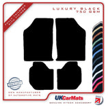 Ford Escort Mk3 / Escort Mk4 1980-1991 Black Luxury Velour Tailored Car Mats HITECH