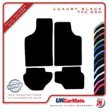 Ford Fiesta Mk1 / Mk2 1976-1989 Black Luxury Velour Tailored Car Mats HITECH