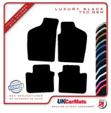 Fiat Punto 1995-1999 Black Luxury Velour Tailored Car Mats HITECH