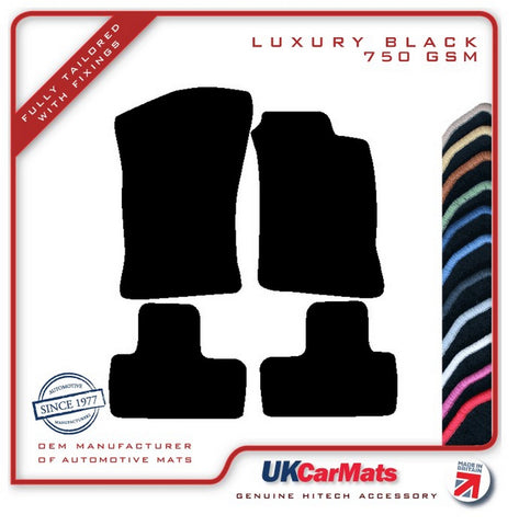 Fiat Coupe 1994-2000 Black Luxury Velour Tailored Car Mats HITECH