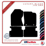 Ford Focus 2002-2004 Black Luxury Velour Tailored Car Mats HITECH
