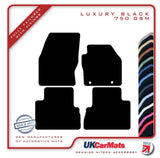 Ford C-Max 2010-2019 Black Luxury Velour Tailored Car Mats HITECH