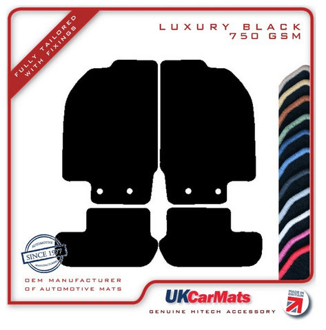 Ford Sport Ka 2003-2009 Black Luxury Velour Tailored Car Mats HITECH