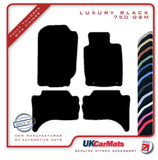 Fiat  Fullback (Without Rear Heater) 2016 onwards Black Luxury Velour Tailored Car Mats HITECH