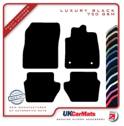 Ford Puma 2019 onwards Black Luxury Velour Tailored Car Mats HITECH