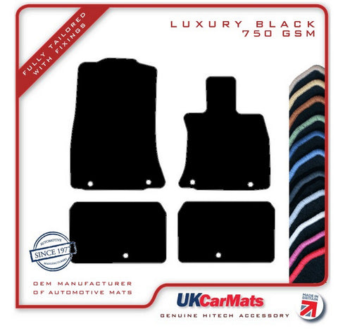 Genesis Electrified G80 2021 onwards Black Luxury Velour Tailored Car Mats HITECH