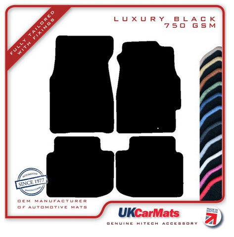Honda Civic 2dr Coupe / Civic 3dr Hatch Inc VTI 1996-2001 Black Luxury Velour Tailored Car Mats HITECH
