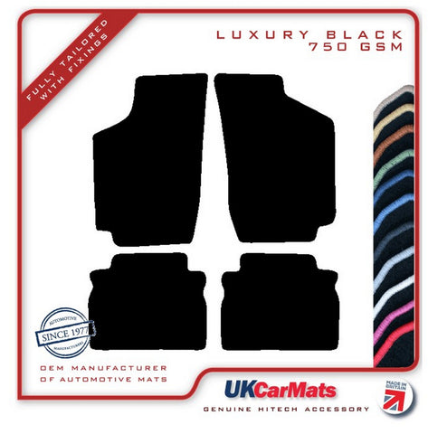 Honda Civic Shuttle 1987-1991 Black Luxury Velour Tailored Car Mats HITECH