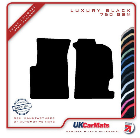 Honda CRX Inc Trans Top 1992-1996 Black Luxury Velour Tailored Car Mats HITECH