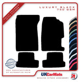 Honda Prelude 1992-1996 Black Luxury Velour Tailored Car Mats HITECH