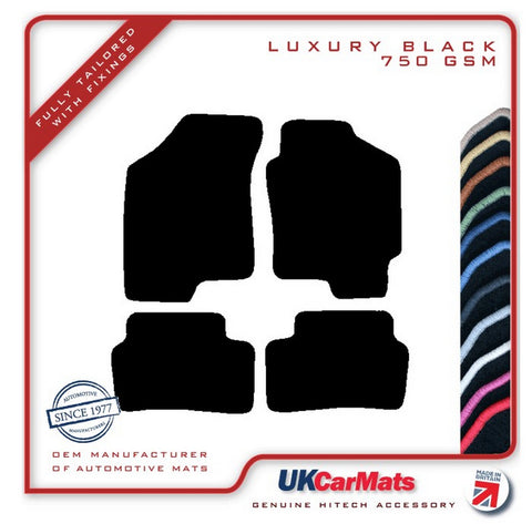 Hyundai Coupe  1997-2001 Black Luxury Velour Tailored Car Mats HITECH